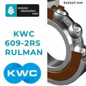 609 2rs KWC Rulman Plastik Kapak ( 9x24x7 - 9*24*7 mm ) Minyatür Rulman